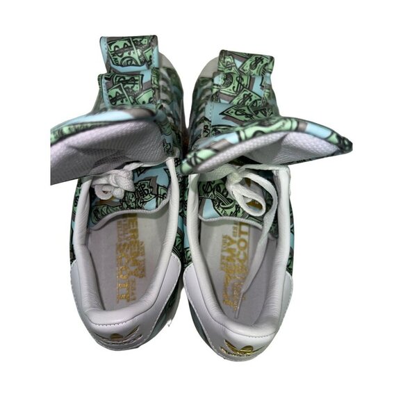 NEW! Adidas X Jeremy Scott Money Print Superstar Sneakers Shoes Men's Size 9.5 - Picture 8 of 11